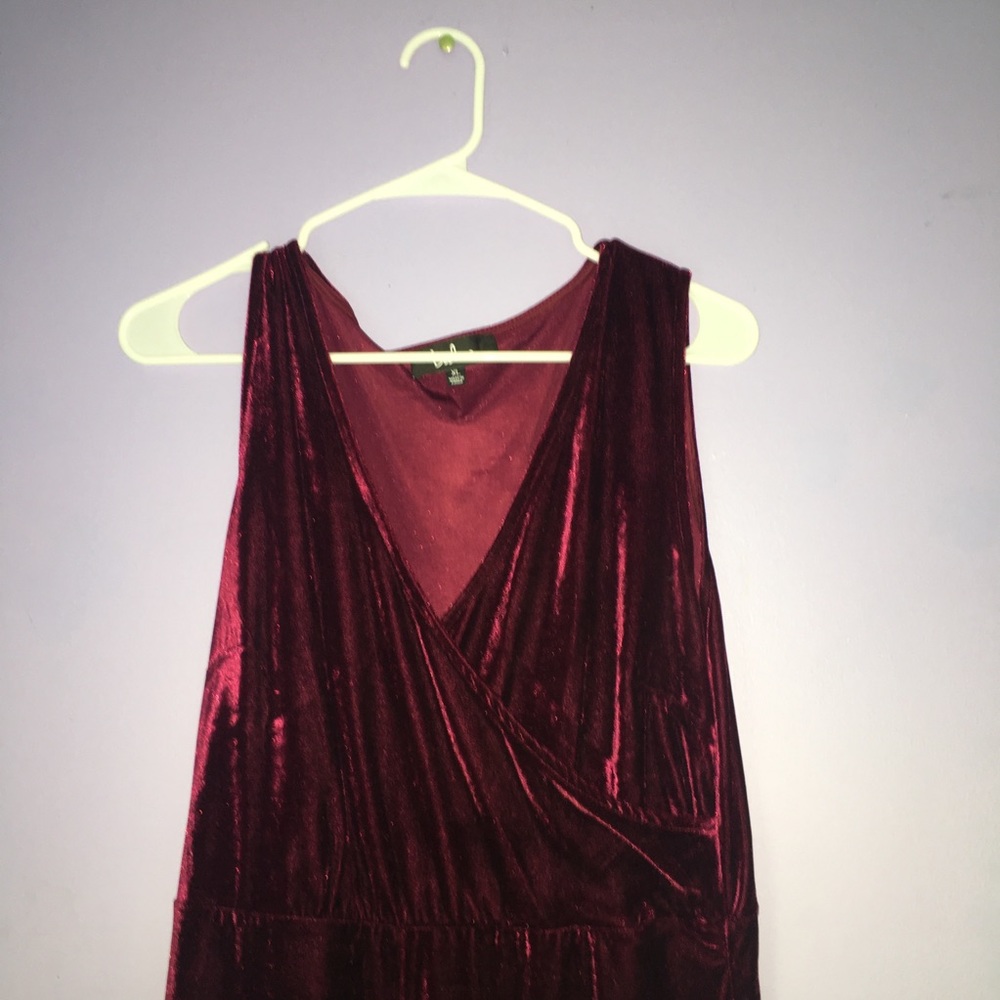 Maxi Burgundy Prom or Formal Dress - Picture 4 of 6